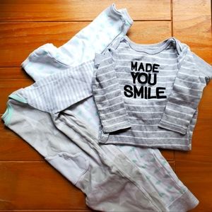 👶5/$15 Cloud Island 3 pack Baby Boy PJ's